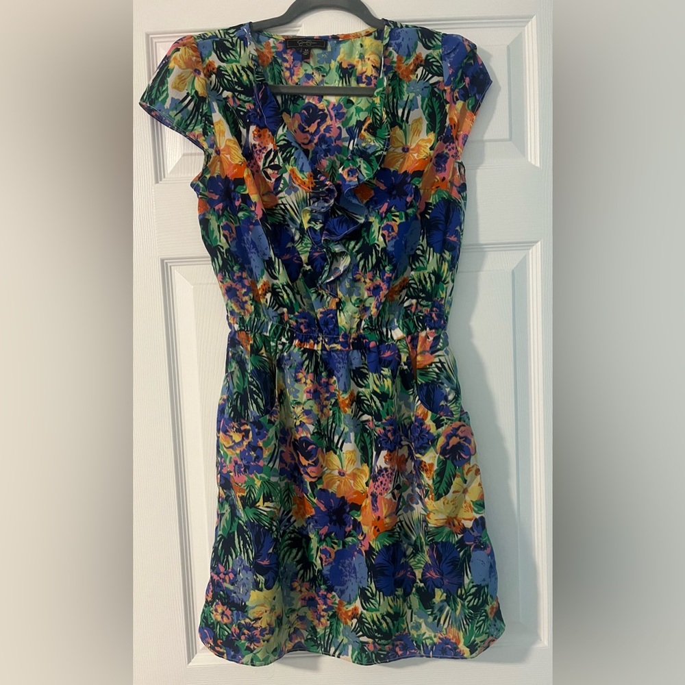 Floral Hawaiian Multicolor Dress